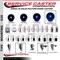 Service Caster 5'' Solid Poly Wheel Swivel 1-3/4'' Expanding Stem Caster Set 2 Brakes, 4PK SCC-EX20S514-SPUS-2-PLB-2-134 - alternate 4